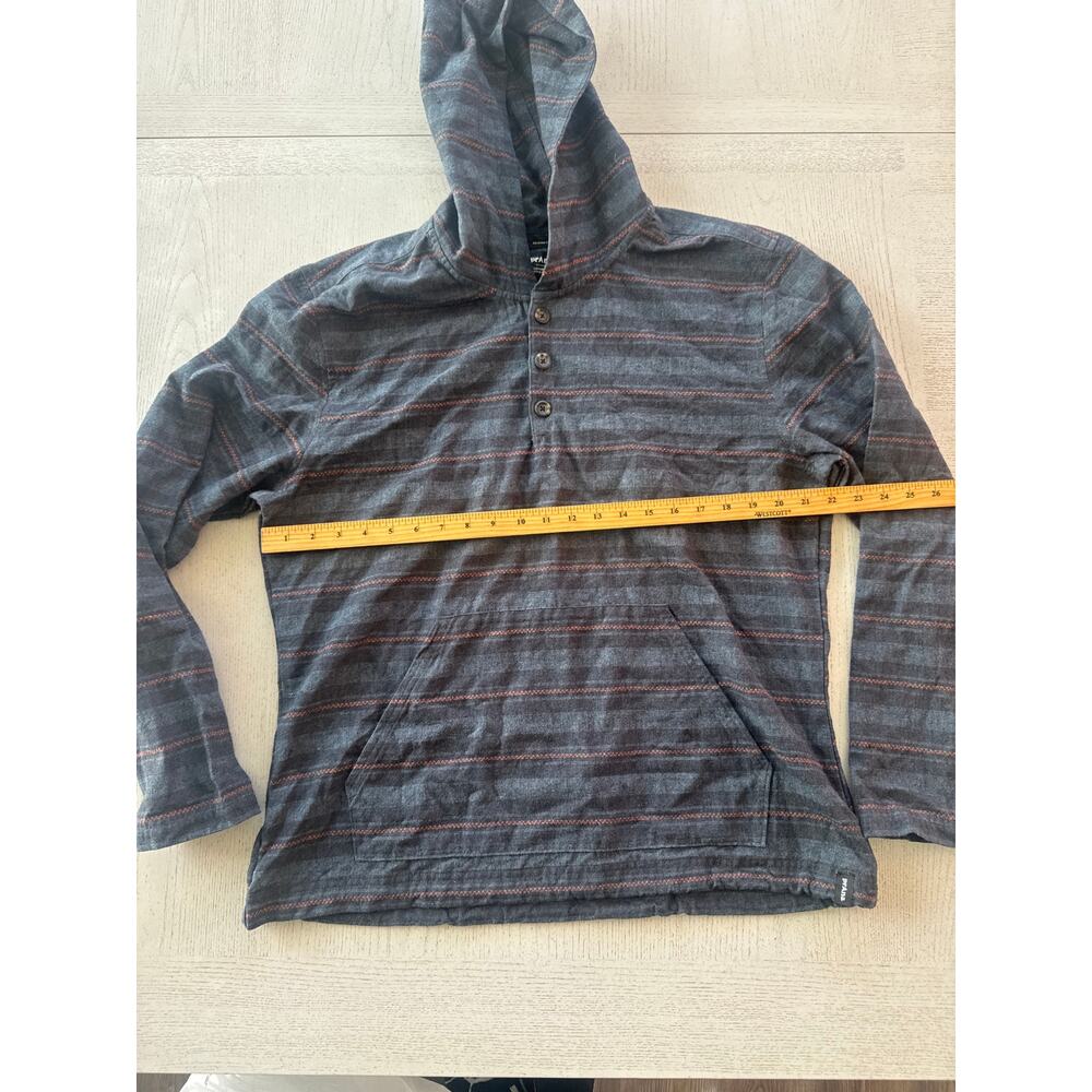 PrAna Mens Relaxed Fit Hooded Shirt Sweatshirt Hoodie - Picture 3 of 7